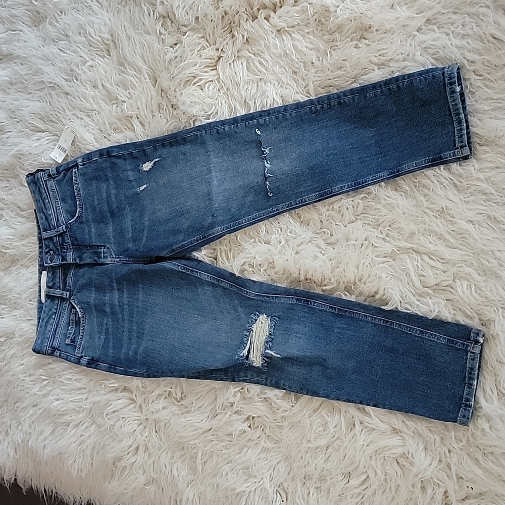 Anthropologie Pilcro Ultra High Rise Slim Straight Jeans Size 28